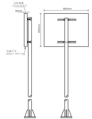 交通信號燈安裝尺寸圖